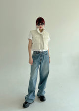 2ボタンワイドパンツ/no.1797 Two Button Wide Pants (2color)