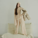 FLEECE PANTS (BEIGE) (6645968535670)