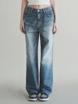 ワイドデニムパンツ / W1000 WIDE DENIM PANTS_DEEP BLUE