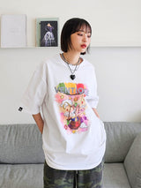 グラフィックホットエアバルーンTシャツ/ VENTIQUE Graphic hot air balloon T-shirt 5color