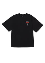 トリプルシックスオーバーフィットTシャツ/Triplesix-BK(wide overfit short sleeved T-shirt)