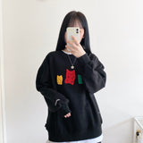 Jellybear Sweatshirt - black (6636643385462)