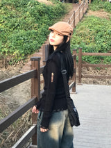 デモリデストロイⅤネックニット