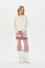 CHERRY BASIC QUILTING VEST [IVORY]