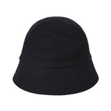 Monogram Label Round Bucket Hat Black