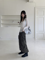 Mosion AirPods Chain Silver Big Shoulder Bag