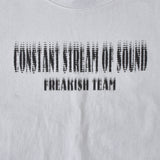 スティプル半袖クロップTシャツ / STIPPLE SHORT SLEEVE CROP TEE (WHITE)