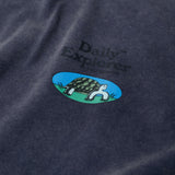 日常探索者シリーズ-カメのイメージの加工済みロングTシャツ