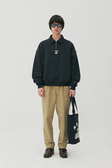 Cherry Bear Half Zipup Crewneck_Navy (6684835414134)