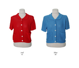 Pocket Knit Short Sleeve Cardigan (4color)