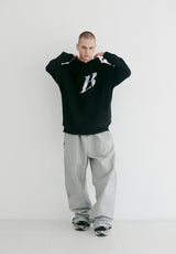 Bロゴパーカー / BSR2223FWPO058 B LOGO HOODIE BLACK