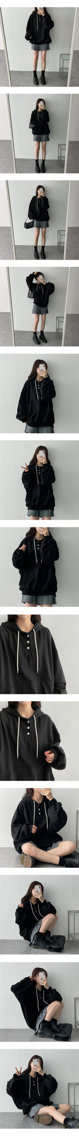 サンバーボキシーボタンフードアノラック / San Burboxy Button Hood Anorak