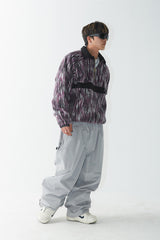 ベターザンツイストアノラックシャツ / BSR2223FWJK099 BETTER THAN TWIST ANORAK SHIRT PURPLE NAVY