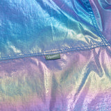 コージーフーデッドアノラックジャケット/BSR2223FWJK087 COZY HOODED ANORAK JACKET HOLOGRAM BLUE