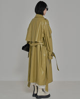 [自主製作] [Restock] ルーカスレザートレンチコート/LUCAS leather trench coat (2 color)