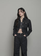 rivet trucker jacket