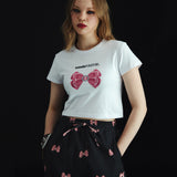 キュービックリボンクロップTシャツ