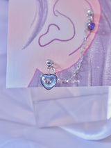 heart chain piercing
