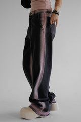 ピンクラインデニムパンツ / pink line denim pants