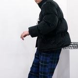 [Unisex] 2wayベルベットショートダウンジャケット