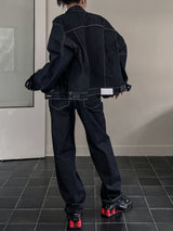 (UNISEX) ノンフェードステッチデニムパンツ