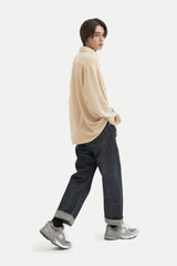 ツイステッドカラーカーディガンシャツ/Twisted collar cardigan shirt S111 Elephant Ivory
