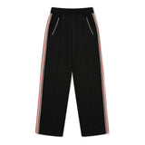 CHERRY LACE POINT STRAIGHT TRACK PANTS [BLACK]