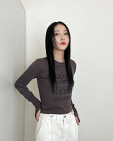 シーズンロゴセミウォーマークロップTシャツ