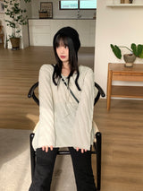 テシースリムコットンブーツカットパンツ