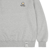 [UNISEX] Flower board embroidery smile sweatshirt