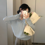 ソフトルースVネックニットウェア