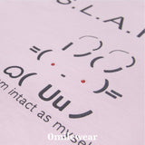 シャイニーラビットTシャツ_ pink