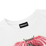 スカルバンドクロップTシャツ / SKULL BAND CROP T-SHIRTS - WHITE