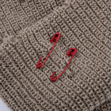 BBD Ripped Custom Short Beanie (Dark Beige)