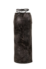 スリットマキシスカート/SLIT MAXI SKIRT[tie-die]