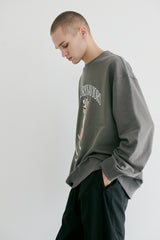 CS ラッキークルーネック / BSR2223FWPO071 CS LUCKY CREWNECK LIGHT KHAKI