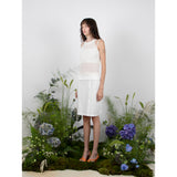 リネンホルターニットトップ / LINEN HALTER KNIT TOP - WHITE