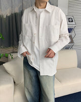 CR フェードストライプワークシャツ / CR Fade Stripe Work Shirt (2 colors)