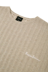 サマーVネックオーバーサイズフィットニット/Beige Summer Ribbed Oversized Fit Knit