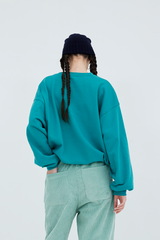 23 Print Sweatshirt (deep mint)