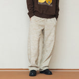 マーブルフリースバンディングパンツ/MARBLE FLEECE BANDING PANTS_CREAMY BEIGE