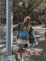(UNISEX) メロウハンドメイドラウンドニット