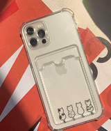 Cat-tailed card storage phone case