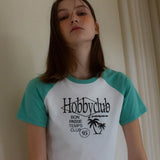 ラグランT / HOBBYCLUB RAGLAN TEE_WHITE