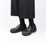 DAVID STONE レザーローファー / DAVID STONE LEATHER LOAFER (track vibram edition)