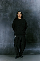 DIAGONAL-EMBROIDERY MTM (Black)