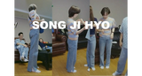 ワイドフィットベルトセットスリットデニムパンツ / SONG JI HYO, VIVIZ EUNHA, SISTAR HYRIN, EVERGLOW AISHA, NATURE LU, STAYC ISA, FROMIS_9 SAEROM WORNSEMI WIDE FIT BELT SET SLIT DENIM PANTS [6607]
