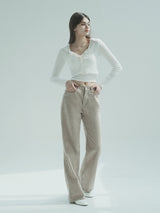 リネンワイドパンツ / W1010 LINEN WIDE PANTS_BEIGE
