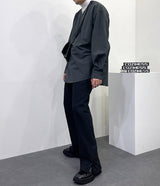 プリーツウォッシングトレーニングサイドスリットパンツ/[Unisex] Pleated washing training side slit pants (6 colors)