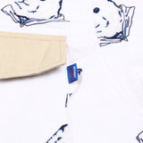 BEARRABBIT カラーフリースシャツ / BSR2223FWJK106 BEARRABBIT COLLAR FLEECE SHIRT WHITE